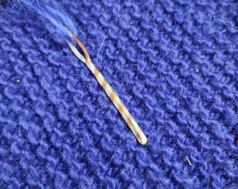 Copper/Sterling Entwined Heavy Weight Yarn Needle