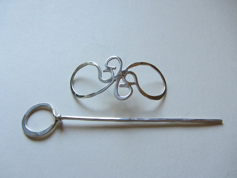 Sterling Silver Filigree Shawl Pin image 3