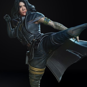 Lune Clair Obscur STL 3D Print Model | Full Figure + Bust Statue | Digital Download