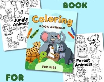Cozy Cuties Coloring Book – Cute Cozy Animals Coloring Pages for Kids & Adults | Kawaii Printable Coloring Book | Digital Download
