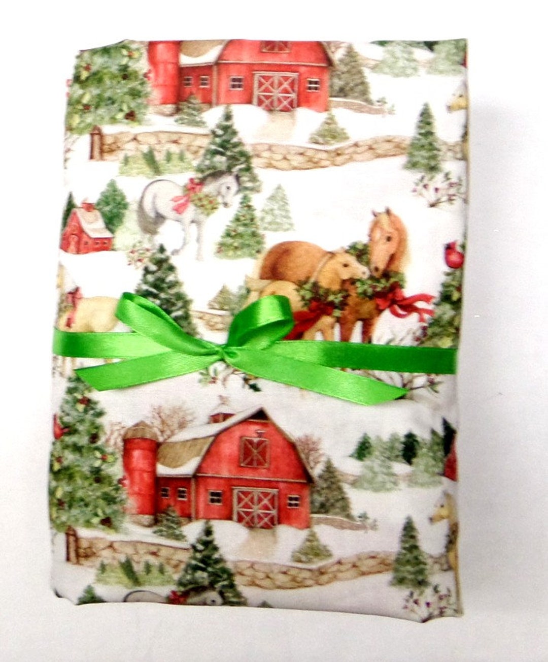 Christmas Crib Sheet, Horses Etsy
