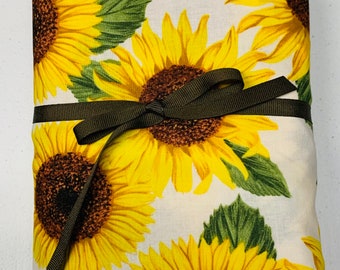 Crib Sheet, Sunflowers, Fitted Cotton