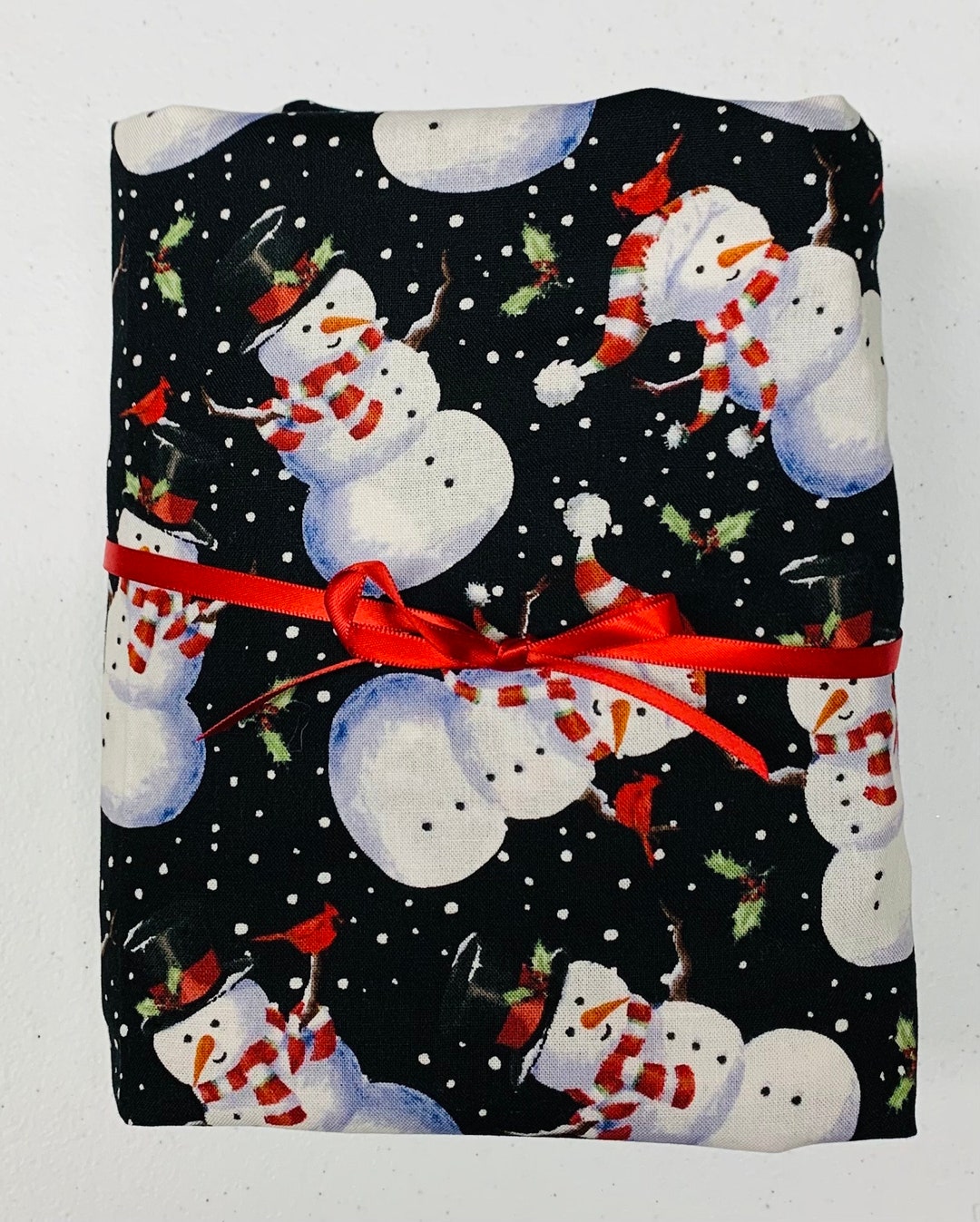Christmas Crib Sheet, Snowman Etsy