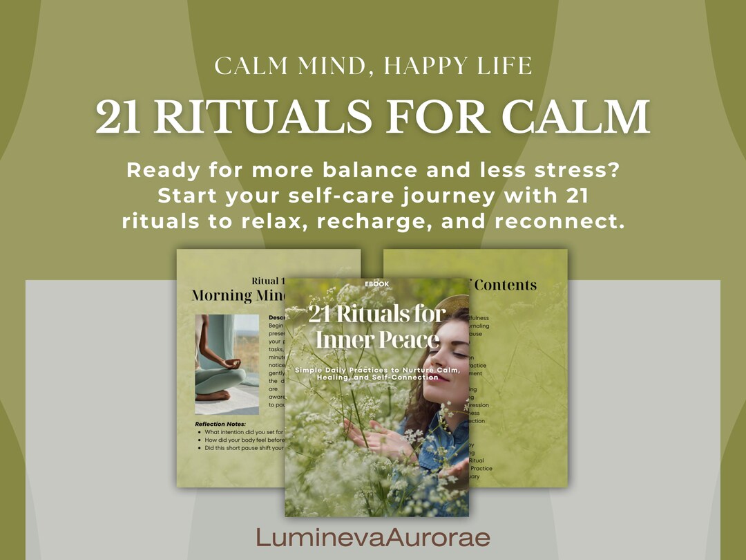 Peace Rituals Inner Peace Rituals Guide: Mindfulness & Self-care Journal (digital ...