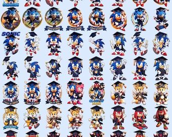 Más de 60 imágenes PNG de graduación de Sonic: imágenes prediseñadas de erizos de dibujos animados