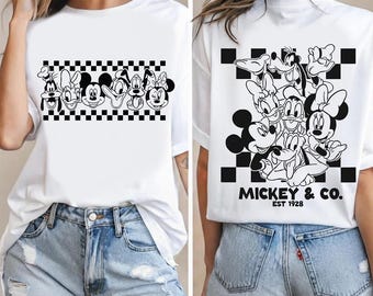 Retro Maus & Co 1928 SVG PNG, Maus Freunde Familie T-Shirt Design (Digitaler Download)