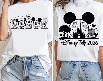 Familienreise 2026 SVG PNG Bundle, Maus und Freunde Reise geschnitten, bester Tag überhaupt