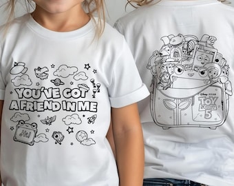Du hast einen Freund in mir SVG, The Age of Toys is Over, Spielzeugfilmfiguren PNG, Aquarell Spielzeug Freunde Clipart, Story Shirt Design