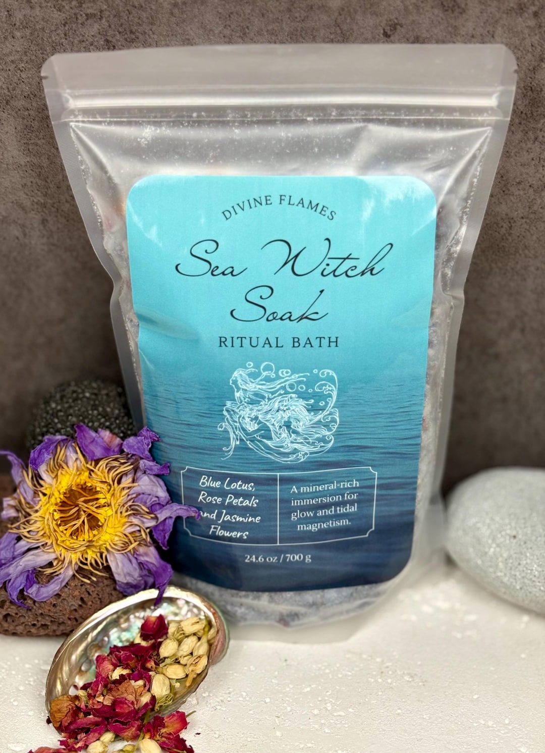 Sea Witch Soak - Glamour Mineral Bath Ritual - Etsy