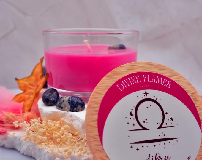 Libra Zodiac Candle