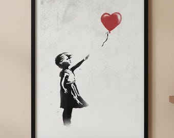 Adam Lister Banksy Baloon Girl ジークレープリント Banksy Girl With Balloon (Unsigned Print) 2004 | MyArtBroker