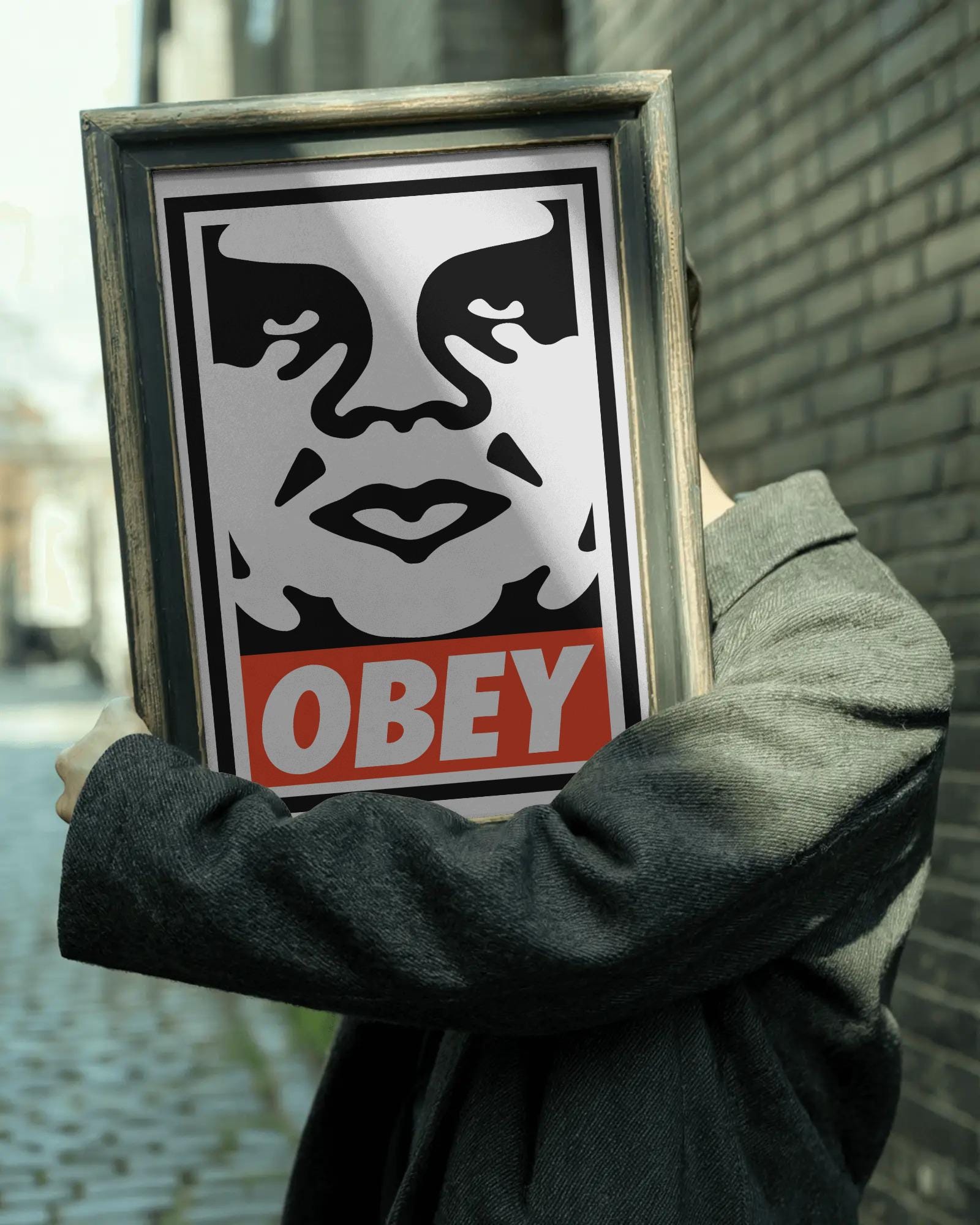 Obey Giant Urban Protest Art Print: Bold Minimalist Poster