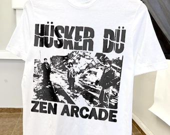 Husker Du Zen Arcade Vintage Tshirt, Husker Du Rock Band 80s tshirt, Husker Du Indie Punk Rock Warehouse tshirt, Candy Apple Grey Streetwear
