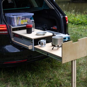 Planos Chuck Box Portátil | Cocina Camping para Coche | Cajón Cocina CNC DXF PDF | Descarga Digital