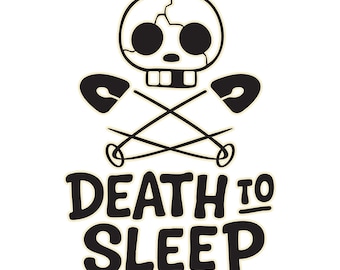 Death to Sleep – Baby Skull Parody Onesie