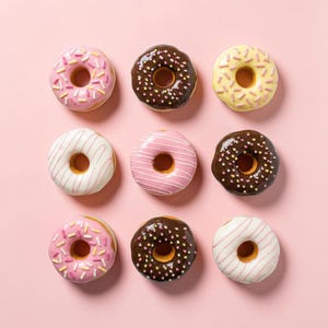 Donut Wanddekoration – handgefertigte 3D Food Art für deine Wand