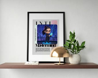 INTJ Mastermind MBTI Personality Poster | Cute Pop Toy Style Digital Download | Visionary Planner Wall Art Gift