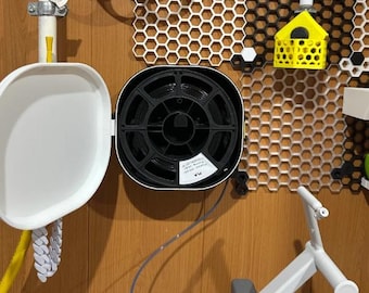 Opbergdoos voor 3D-printers | Stofdichte spoelcontainer | Organiseer en bescherm je filament | Digitale download voor makers