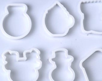 12-Piece Christmas Cookie Cutter STL Set 3D Printable Holiday Templates Cookie Cutter Models Digital Download - Download Now, Printing Notes