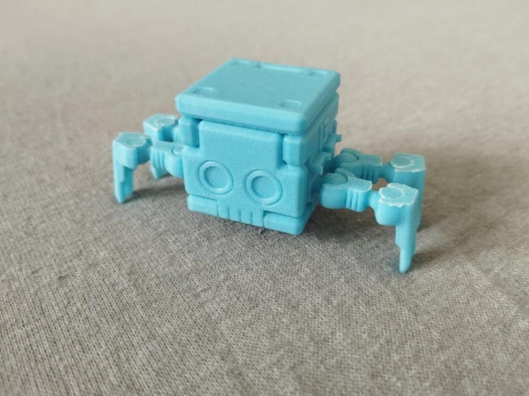 Mini Cube Bot | Transforming 3D Printable Robot Toy | Cute Tiny Cube ...