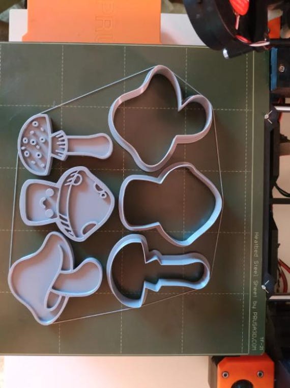 Mushroom Cookie Cutter Set STL – Cute Baking Tool for Fun Cookies, 3D Printable Digital Product for Kitchen & Party Baking
