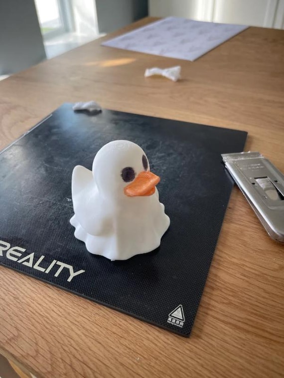 Ghost Duck Figure | Cute Halloween Duck Costume | 3D Printable File for 3D Printers | Funny Halloween Decor Idea