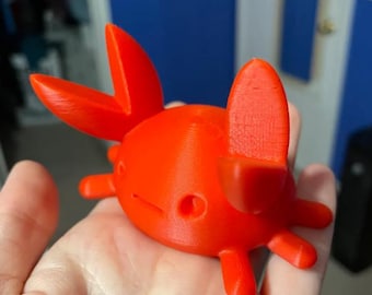 Suporte de caranguejo resistente | Organizador de mesa divertido para impressão 3D | Download digital para impressoras 3D | Acessório fofo para segurar caranguejo