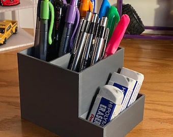 Minimalist Pen Holder – Modern Desk Organizer for Office, Home Workspace, School or Study Room – Simple and Practical Storage , Pen Holder