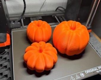 3D Printable Pumpkin  | Halloween Jack O’Lantern Digital File | DIY Fall Decoration for 3D Printers | Instant Download STL, Halloween Gift