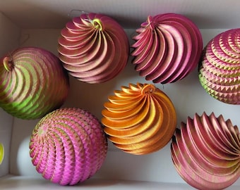 2025Christmas Ornament Set|12 Unique 3D Printed Ornaments|Modern Holiday Tree Decor|Festive DIY Decoration Collection 3D STL Files Print Now