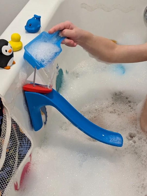 Bathtub Slide Toy | Fun Bath Time Slide for Kids | 3D Printable STL File | Water Play Accessory | Digital Download for 3D Printers