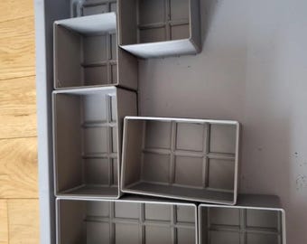 Contenedores de almacenamiento Gridfinity Lite / Archivo de impresora 3D rápido y eficiente / Sistema de organización modular ligero / Bajo filamento, alta funcionalidad
