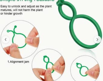 Plant Climbing Clips for Wall | Garden Vine Support Hooks | Reusable Plant Holders | Indoor Outdoor Organizer for Climbing Plants