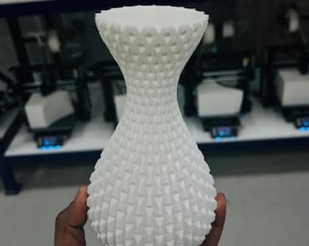 Geometric Rectangle Vase 3D Print File – Modern Decorative Flower Pot | Digital STL File for Minimalist Home & Office Decor
