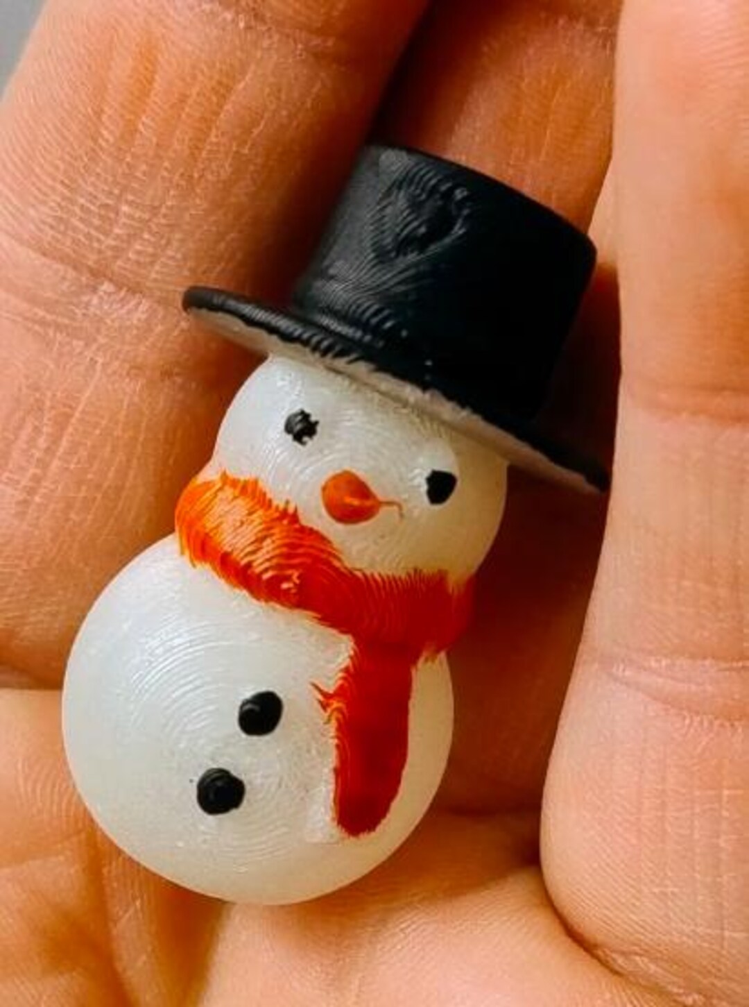 3D Printable Snowman Figurine STL File | Christmas Decoration (digital ...