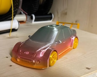 Race Car STL File | 3D Print Model | Collectible Vehicle | Digital File for Hobbyists, Decorators, and Model Enthusiasts