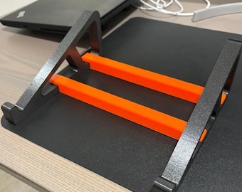 Laptop Stand  Ergonomic Desk Riser | Modern 3D Printed Holder for MacBook, HP, Dell | More | Improve Posture & Airflow | 3D Digital File