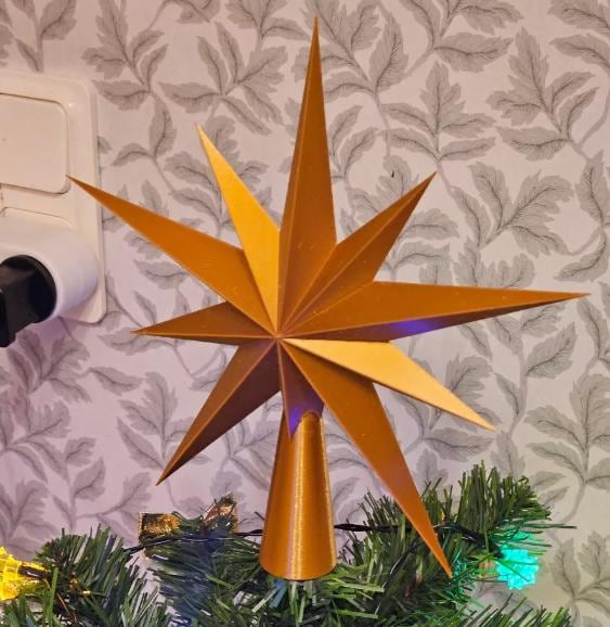 Christmas Tree Star Topper 3D Print File | Easy-to-print Holiday ...