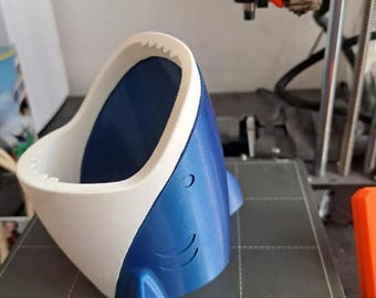 Shark Pen Holder 3D Print File  | Fun Desk Organizer for Kids & Adults | Ocean-Themed Stationery Holder STL | Unique Office Decor Gift Idea
