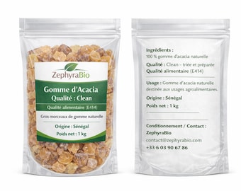 Gomme arabique Clean BIO– Qualité professionnelle – Origine Sénégal bio