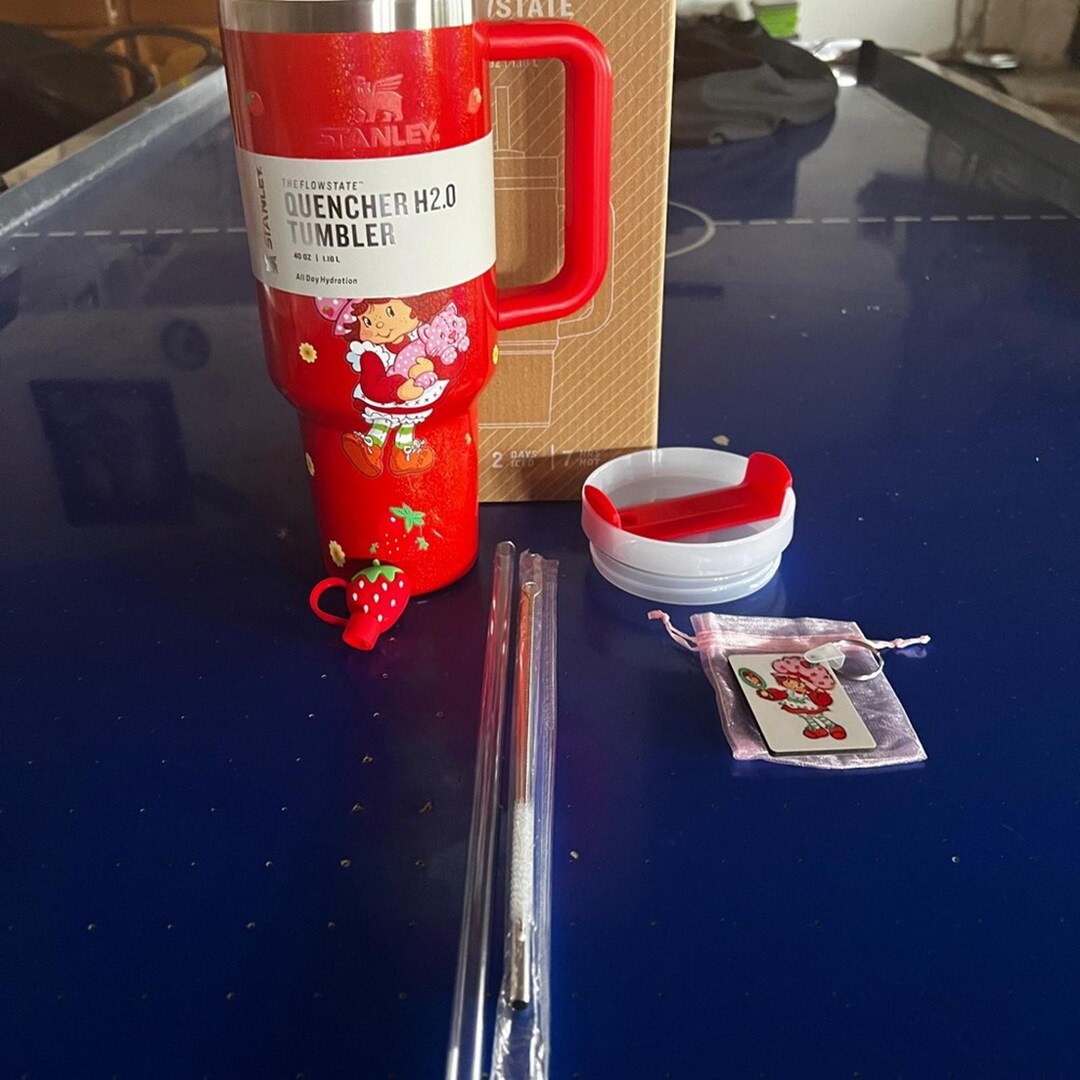 Strawberry Shortcake Stanley Red Tumbler With Accessories - Etsy