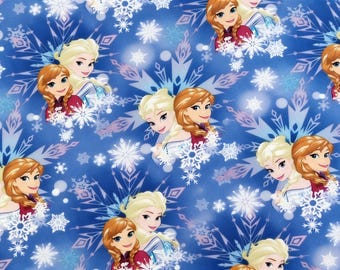 Kolekcja tkanin Disney Princess: Aurora, Królewna Śnieżka, Dżasmina, Ariel, Bella, Roszpunka, sprzedawana na pół jarda do rękodzieła i szycia