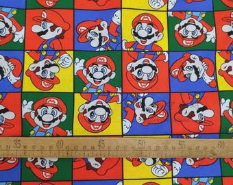 Classic Game Fabric Retro Japan Arcade Games Fabric Cotton Fabric Mario Fabric Nintendo  DIY Fabric Handmade mkaterial, Sold by half yard