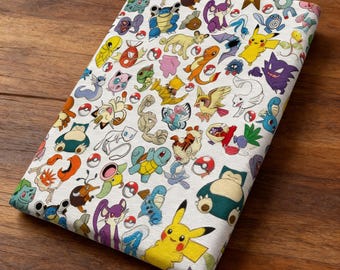 Tkanina Pikachu, słodka japońska tkanina, japońska tkanina anime, 100% bawełniana tkanina, tkanina z kreskówek, sprzedawana na 0,5 jarda