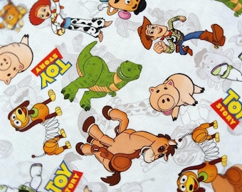 Tkanina Toy Story, tkanina Woody, tkanina Buzz, tkanina Rex, tkanina Slinky, tkanina 100% bawełny Sprzedaż na 0,5 jarda