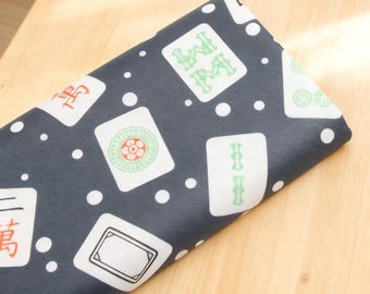 Classic Game Fabric mahjong tiles Games Fabric Cotton Fabric By The Half Yard DIY Fabric Handmade mkaterial, Sold by half yard