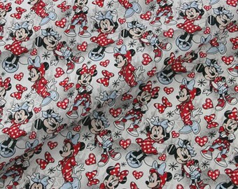 Tkanina Disney Characte rFabric 44" szerokości Mickey Minnie Mouse Tkanina bawełniana z motywem anime sprzedawana na pół jarda