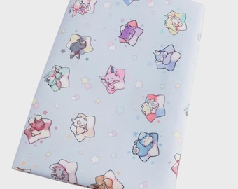Tkanina Pikachu, słodka japońska tkanina, japońska tkanina anime, 100% bawełniana tkanina, tkanina z kreskówek, sprzedawana na 0,5 jarda