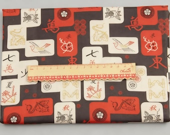 Classic Game Fabric mahjong tiles Games Fabric Cotton Fabric By The Half Yard DIY Fabric Handmade mkaterial, Sold by half yard