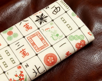 Classic Game Fabric mahjong tiles Games Fabric Cotton Fabric By The Half Yard DIY Fabric Handmade mkaterial, Sold by half yard